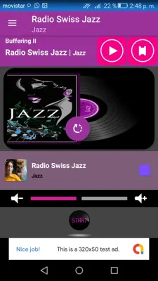 Radio Swiss Jazz android App screenshot 1